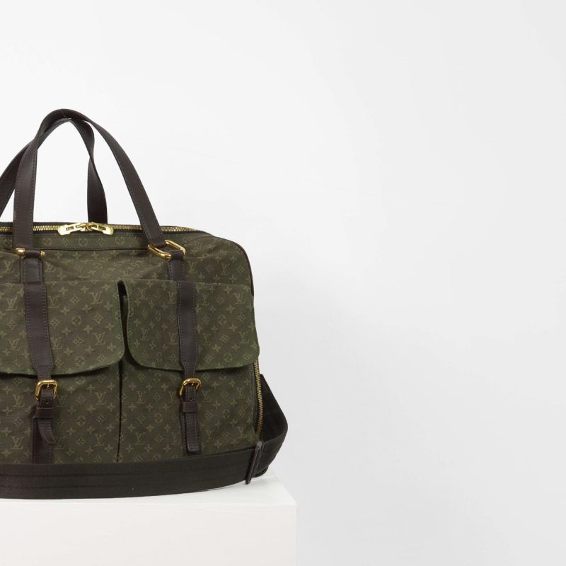 Louis Vuitton Louis Vuitton Claudine Green Monogram Mini Boston Bag